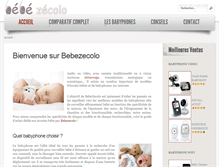 Tablet Screenshot of bebezecolo.fr